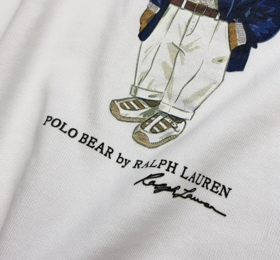 Polo Ralph Lauren 米白色Polo Bear圆领卫衣，象牙白，商品图 6