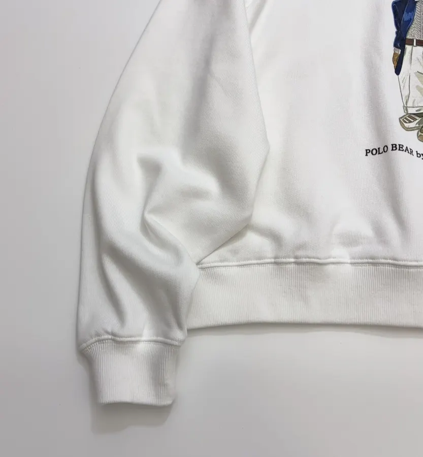 Polo Ralph Lauren 米白色Polo Bear圆领卫衣，象牙白，商品图 9