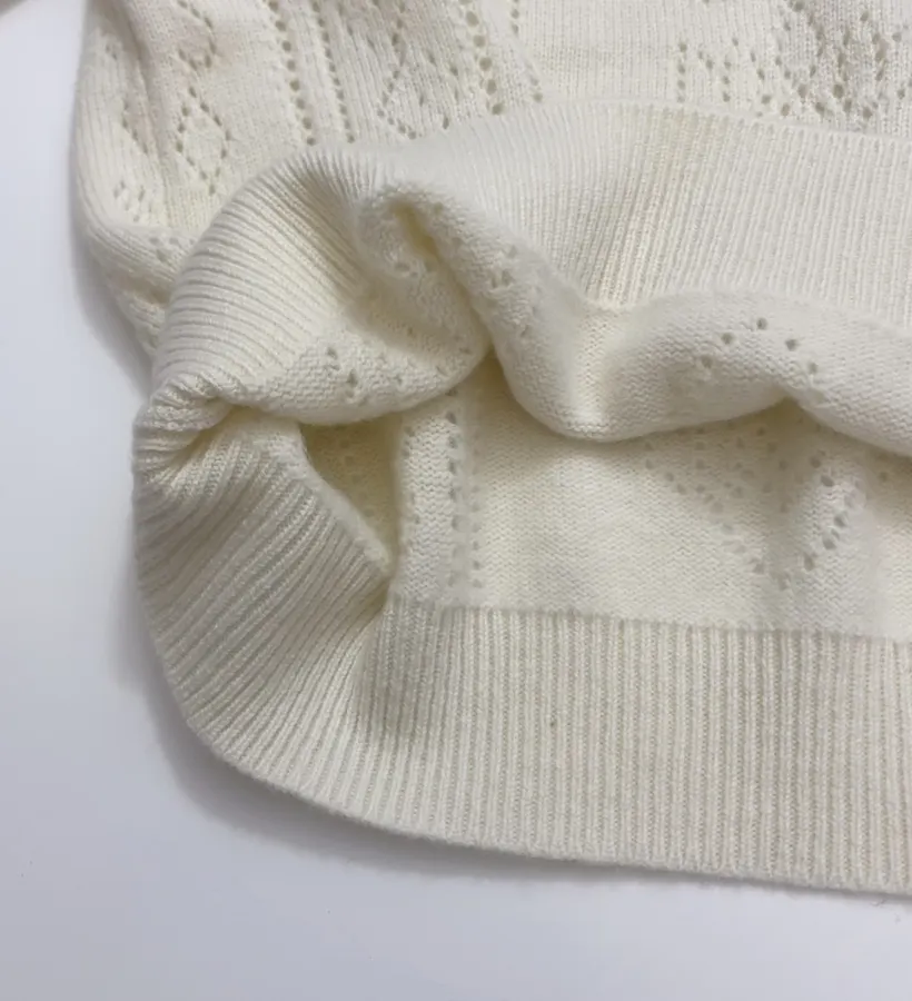 Zadig & Voltaire Openwork round-neck long-sleeve knit sweater in As Shown, product view 10