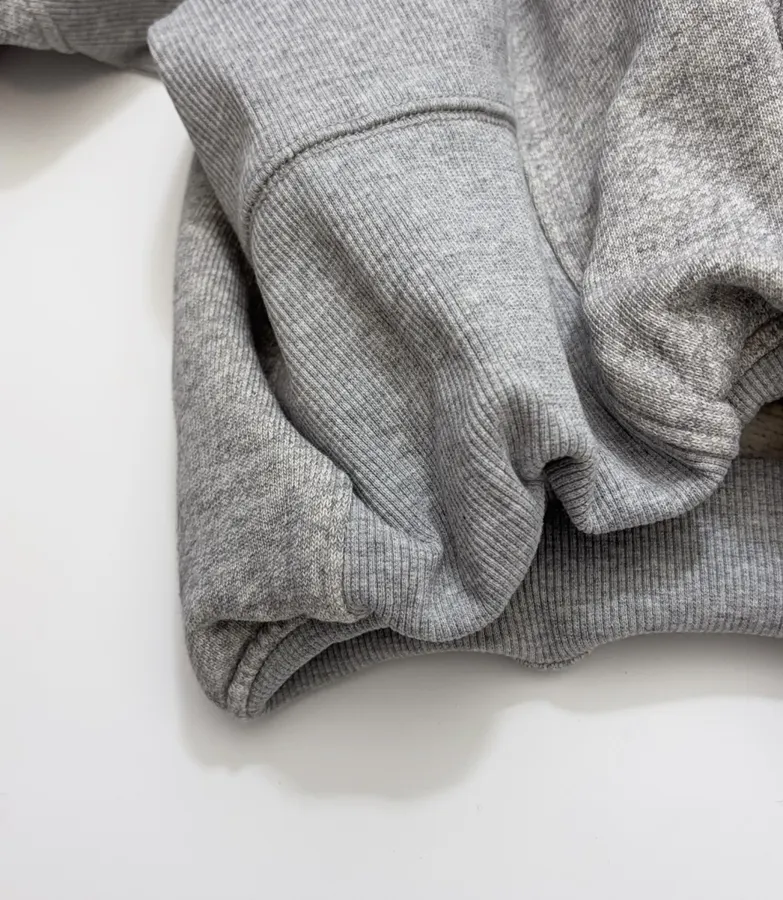 R13 Gray balloon-sleeve crewneck cardigan in Gray, product view 11