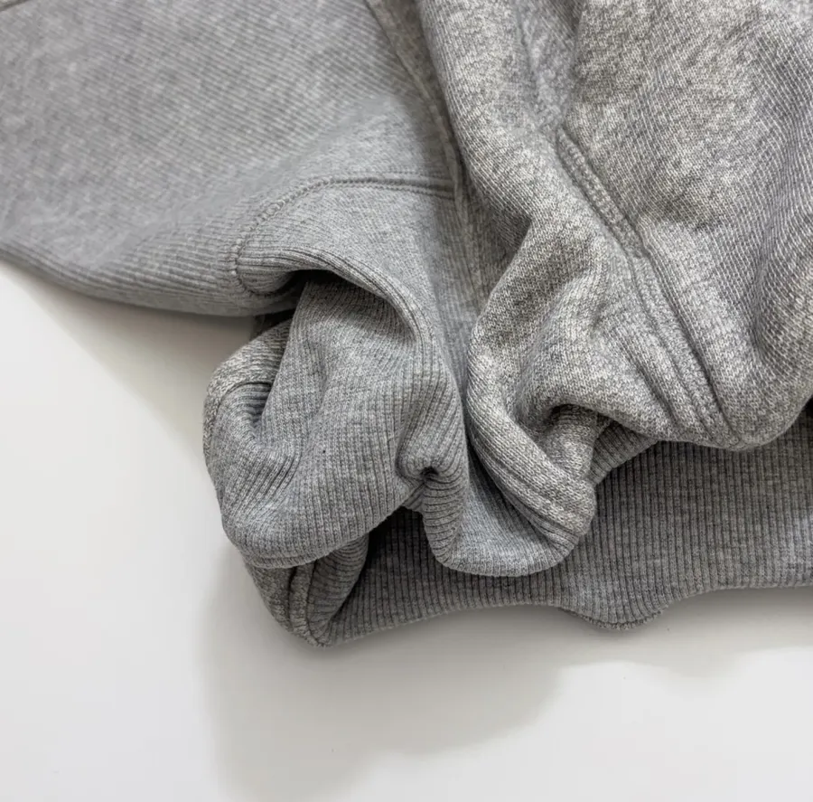 R13 Gray balloon-sleeve crewneck cardigan in Gray, product view 12