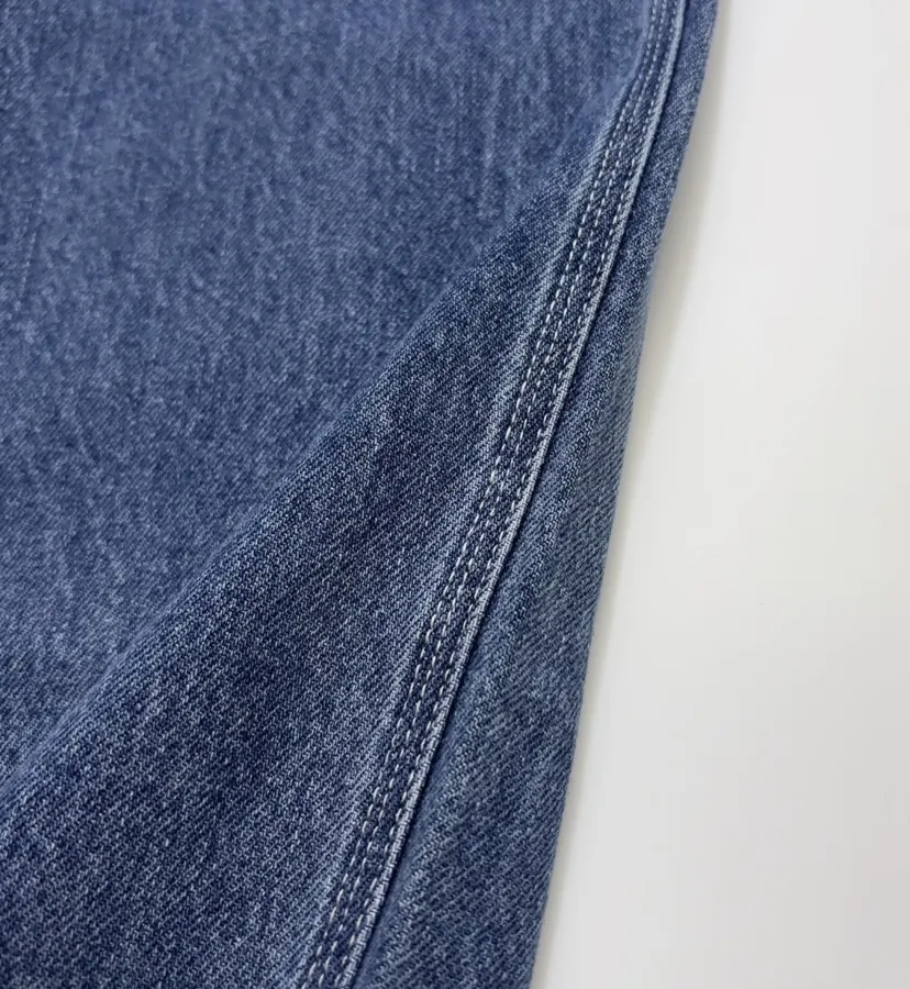Limited-Edition Diamond-Stitched Jeans | Vintage Washed Straight-Leg Workwear Trousers in As Shown, product view 12