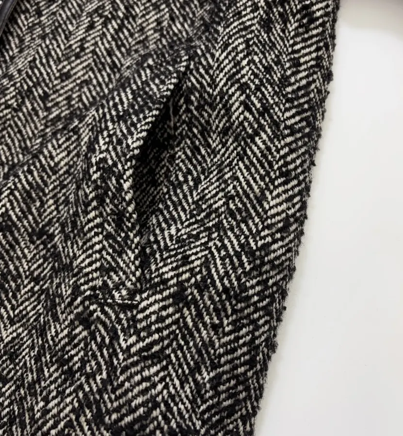 Jil Sander 复古肌理感宽松阔版圆领中长款夹棉外套，As Shown，商品图 11