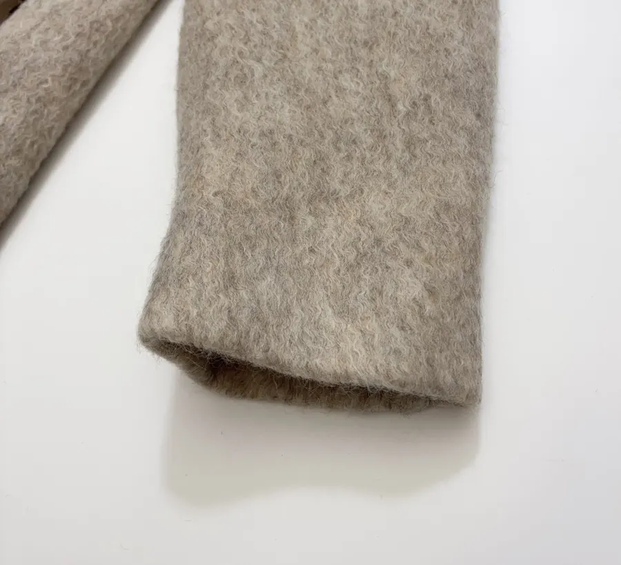 Independent Oversized Lapel Wool-Blend Tweed Coat in As Shown, product view 09