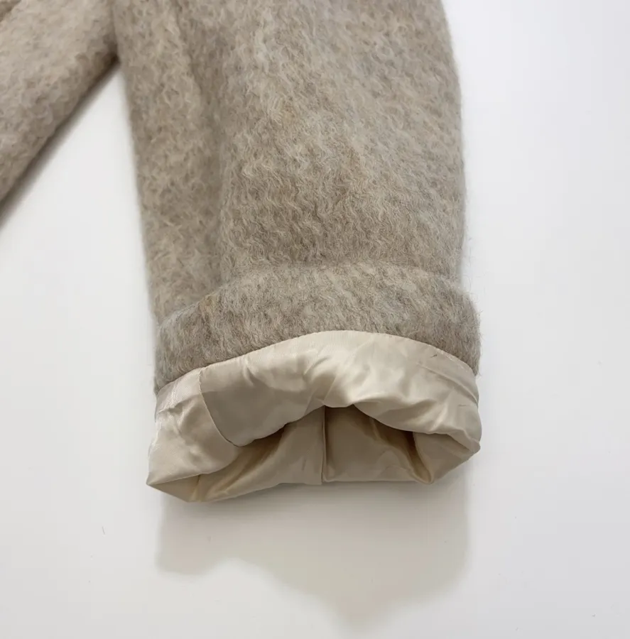 Independent Oversized Lapel Wool-Blend Tweed Coat in As Shown, product view 10