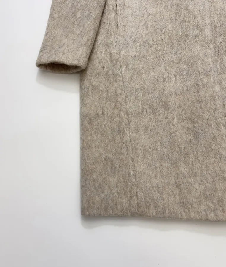 Independent Oversized Lapel Wool-Blend Tweed Coat in As Shown, product view 12