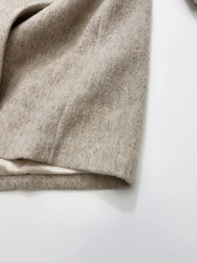 Independent Oversized Lapel Wool-Blend Tweed Coat in As Shown, product view 16