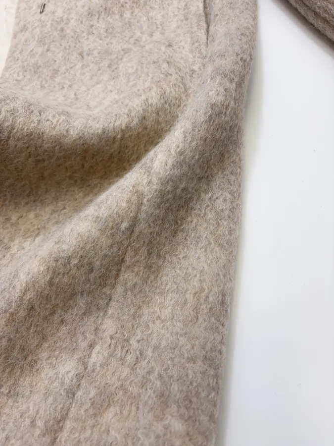 Independent Oversized Lapel Wool-Blend Tweed Coat in As Shown, product view 20