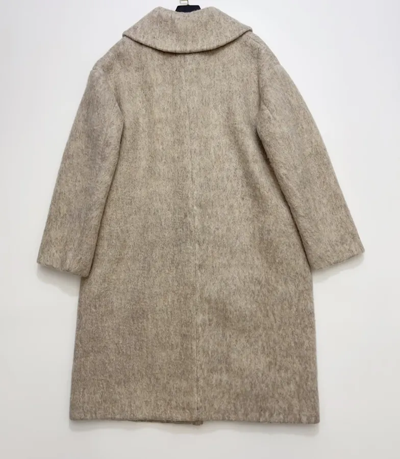 Independent Oversized Lapel Wool-Blend Tweed Coat in As Shown, product view 21