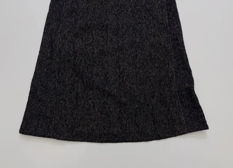 45R Wool vest dress, vintage relaxed sleeveless midi dress in As Shown, product view 06