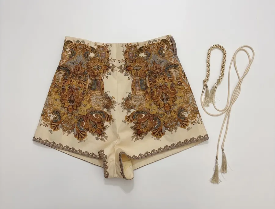 Zimmermann 印花 短裤，As Shown，商品图 1