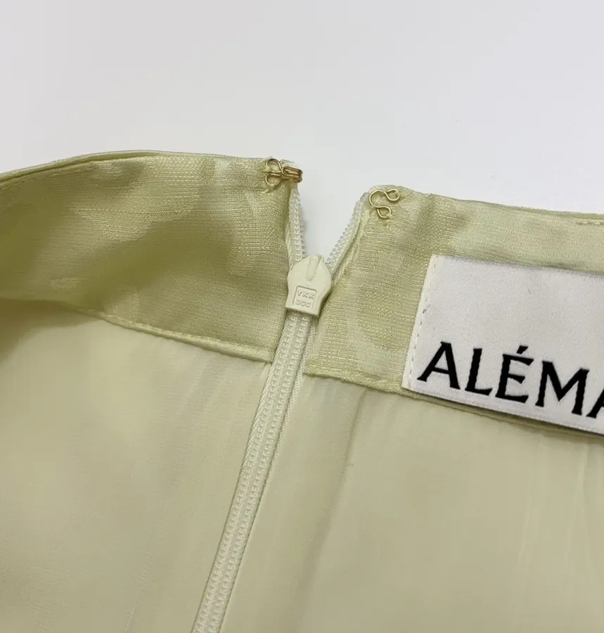 ALEMAIS 绿色佩斯利印花A字长半身裙，绿色，商品图 7