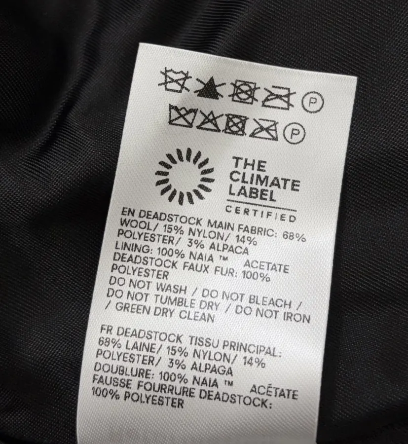 Reformation 灰色粗花呢毛绒翻领系带夹克，Grey，商品图 21
