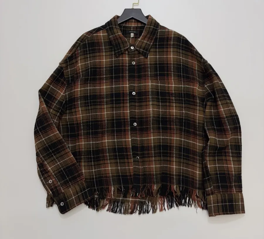 R13 Relaxed Retro Check Shirt in As Shown, product view