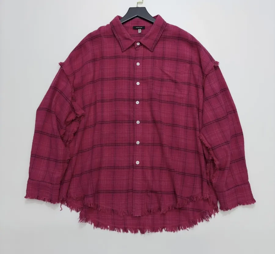 R13 Relaxed Retro Check Shirt in As Shown, product view