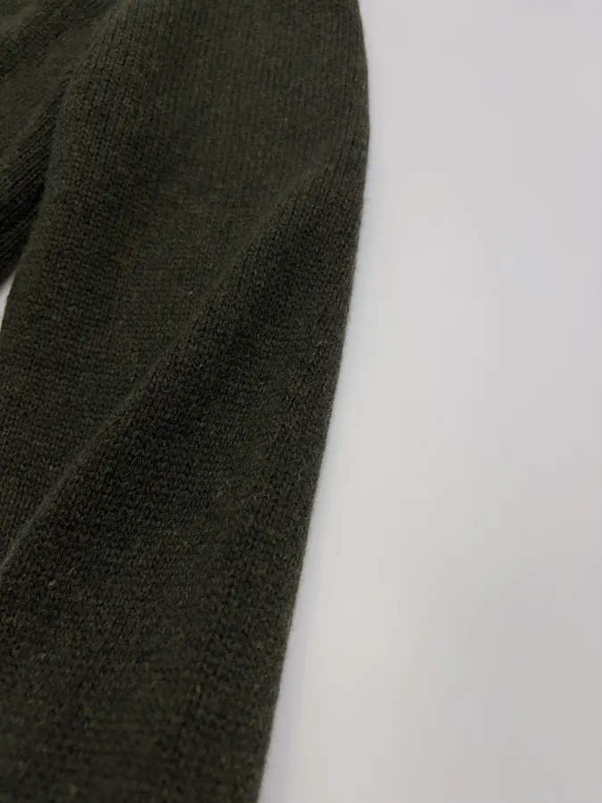 Retro Fair Isle Sweater in Forest Green in Green, product view 06