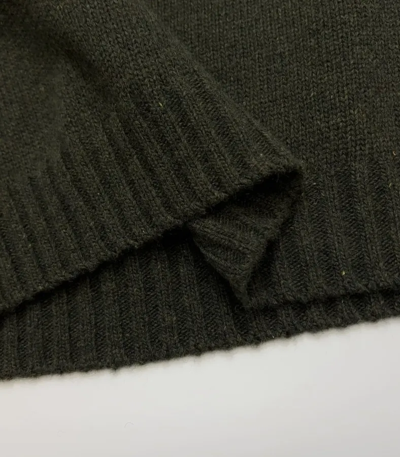 Retro Fair Isle Sweater in Forest Green in Green, product view 09
