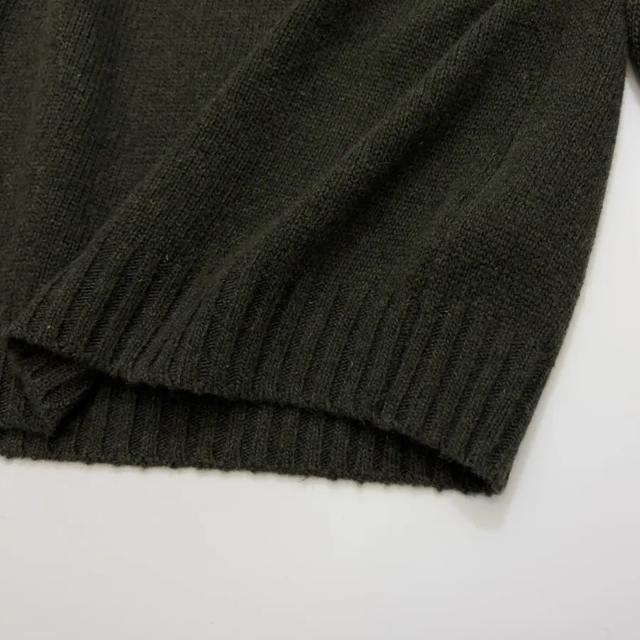 Retro Fair Isle Sweater in Forest Green in Green, product view 11