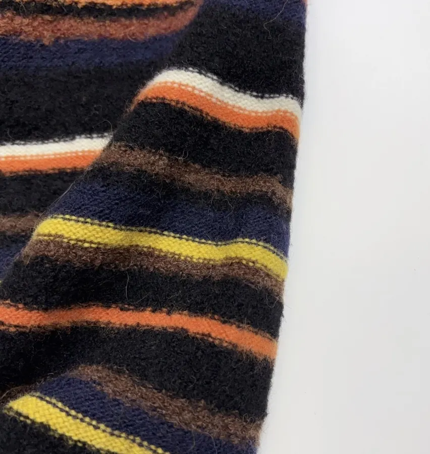 Contrast-Stripe Relaxed Knit Jacket in As Shown, product view 06