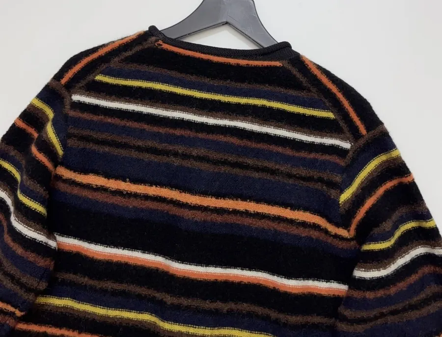 Contrast-Stripe Relaxed Knit Jacket in As Shown, product view 16