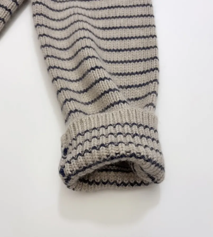 Niche Striped Relaxed Crew-Neck Knit Sweater in As Shown, product view 08