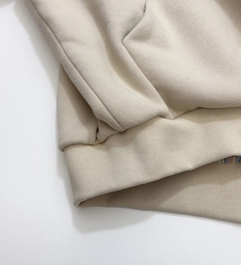 Acne Studios 宽松拉链连帽卫衣外套，杏色，商品图 9