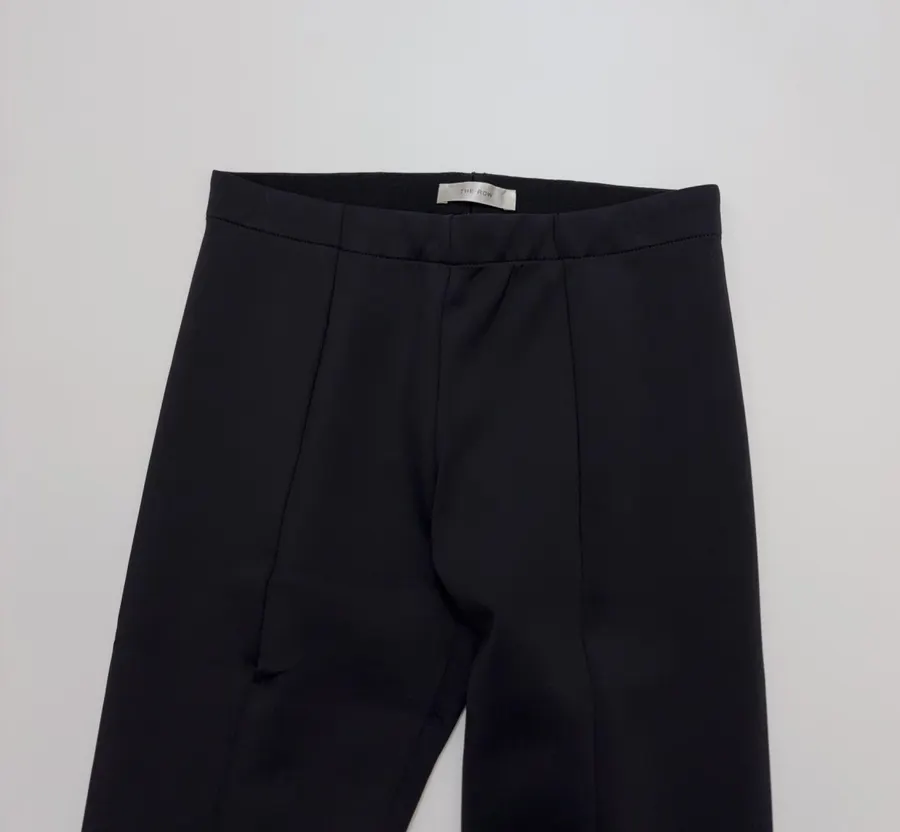 The Row Black Straight-Leg Tailored Trousers in Black, product view 03
