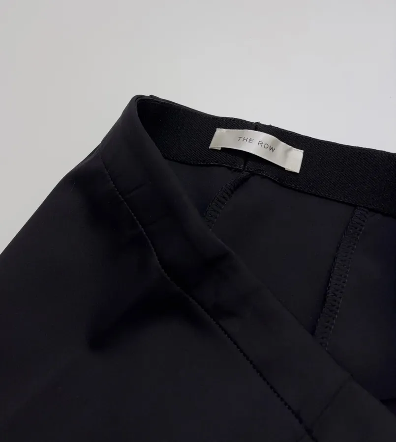 The Row Black Straight-Leg Tailored Trousers in Black, product view 05