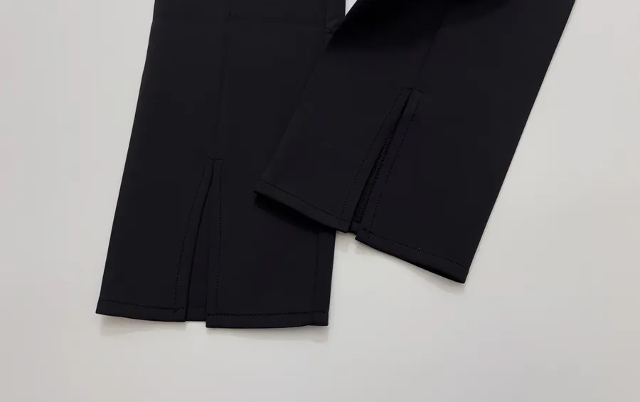 The Row Black Straight-Leg Tailored Trousers in Black, product view 07