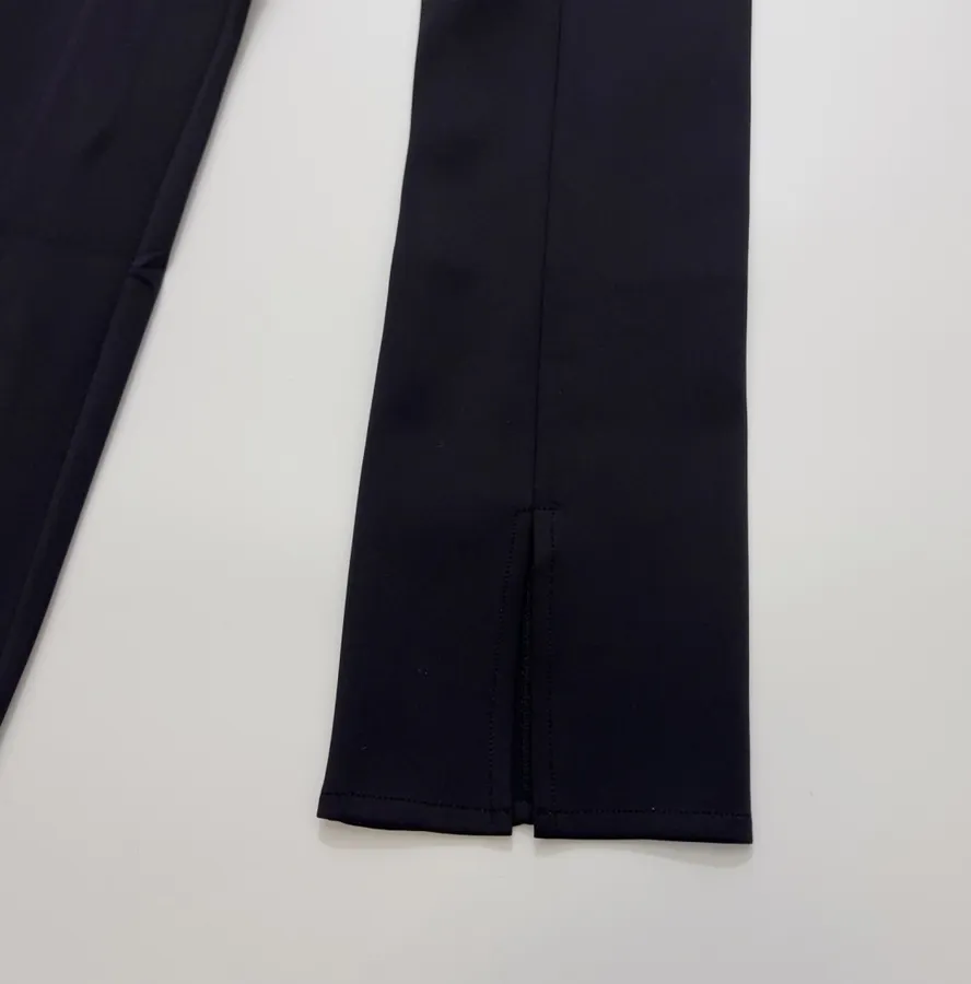 The Row Black Straight-Leg Tailored Trousers in Black, product view 08
