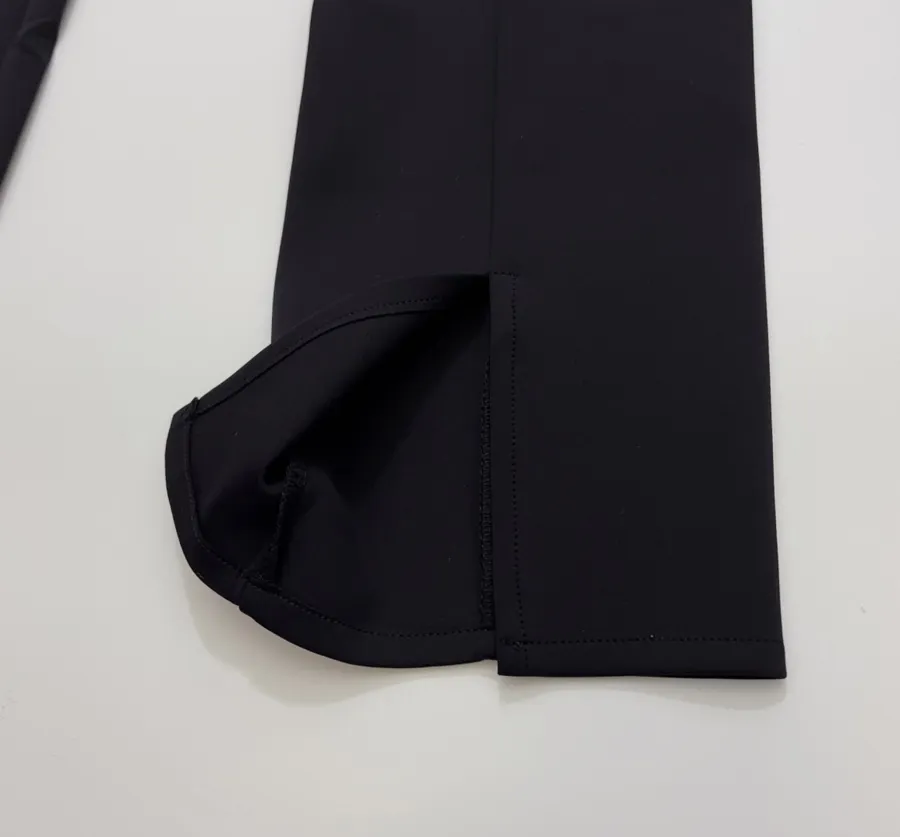 The Row Black Straight-Leg Tailored Trousers in Black, product view 09