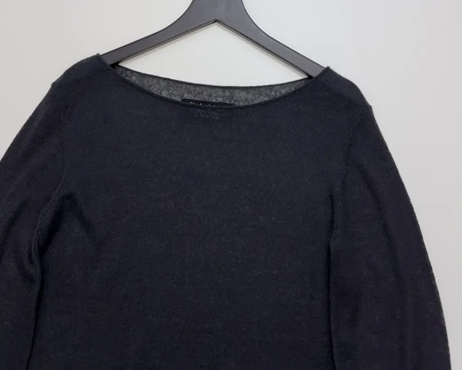 Round-neck long-sleeve T-shirt in As Shown, product view 02