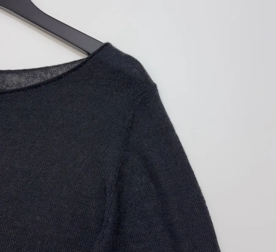 Round-neck long-sleeve T-shirt in As Shown, product view 03