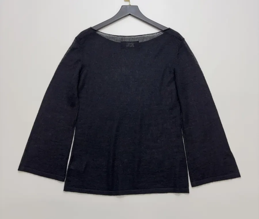 Round-neck long-sleeve T-shirt in As Shown, product view 14