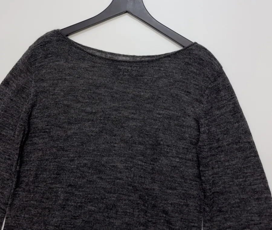 Round-neck long-sleeve T-shirt in As Shown, product view 02