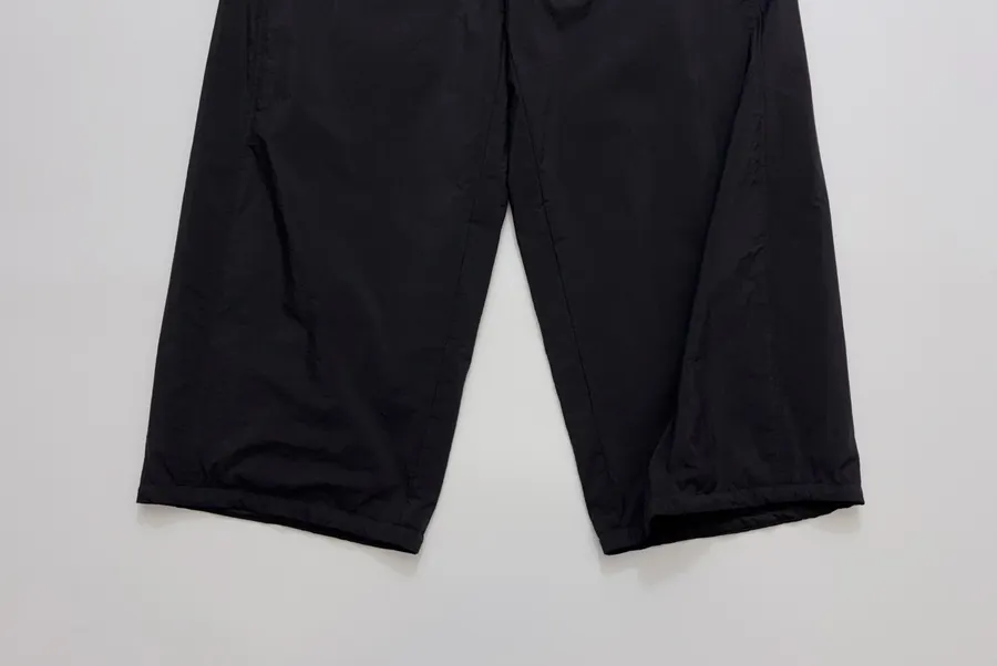 Black Drawstring Balloon-Leg Trousers in Black, product view 09