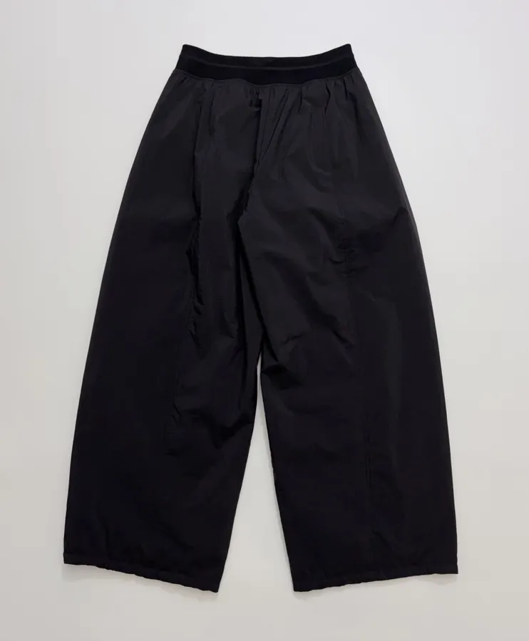 Black Drawstring Balloon-Leg Trousers in Black, product view 14