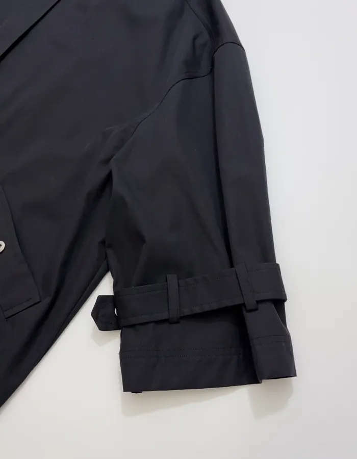 Totême 立领拉链门襟设计 廓形落肩长袖中长款薄风衣外套，As Shown，商品图 6