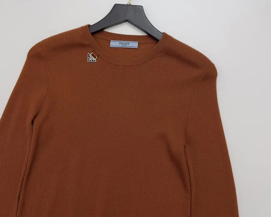 Prada Round-neck long-sleeve base layer top in As Shown, product view 02