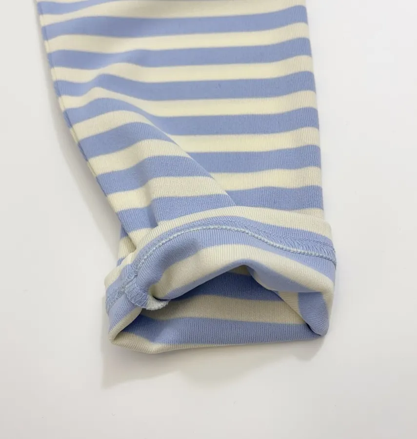 Striped Pocket Horse-Shoe Patch Long-Sleeve T-Shirt | Retro American Loose Drop-Shoulder Casual Base Layer in As Shown, product view 07