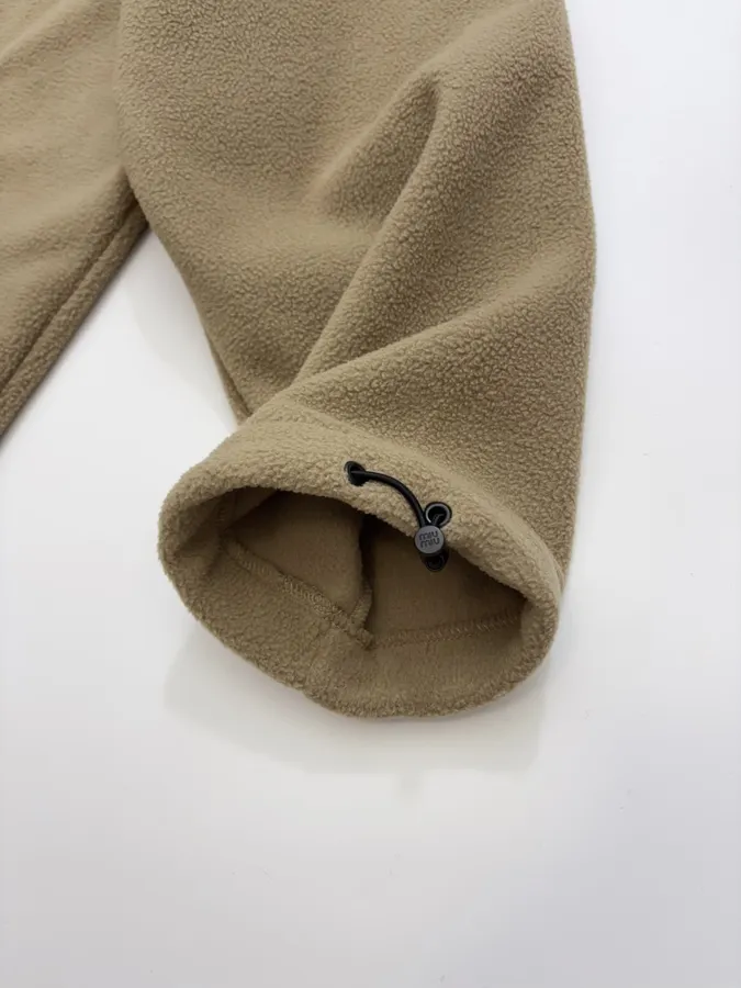 Miu Miu Relaxed zip-up fleece cardigan jacket in As Shown, product view 10