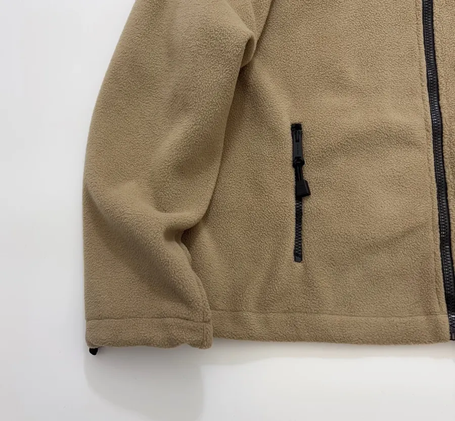 Miu Miu Relaxed zip-up fleece cardigan jacket in As Shown, product view 13