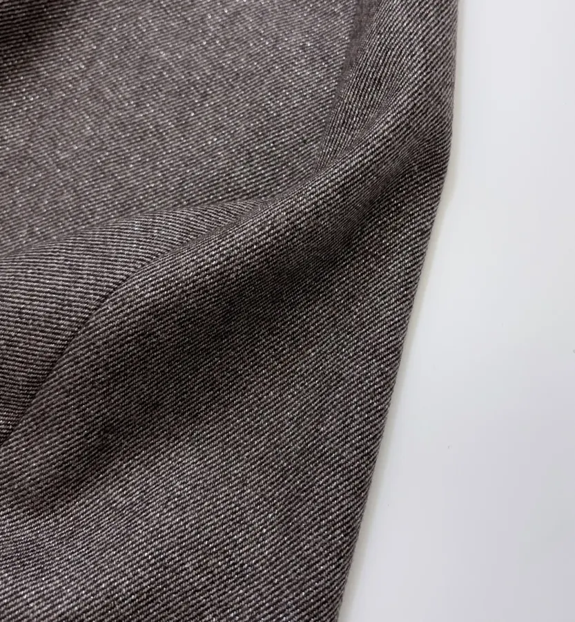 Dark Taupe Mélange A-Line Midi Skirt in Dark Taupe, product view 13