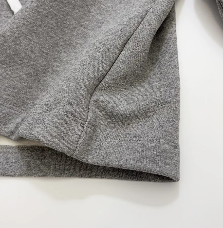 Japanese-Inspired Color-Block Tie-Front Hoodie Cardigan with Small Embroidery, Short Top in As Shown, product view 10