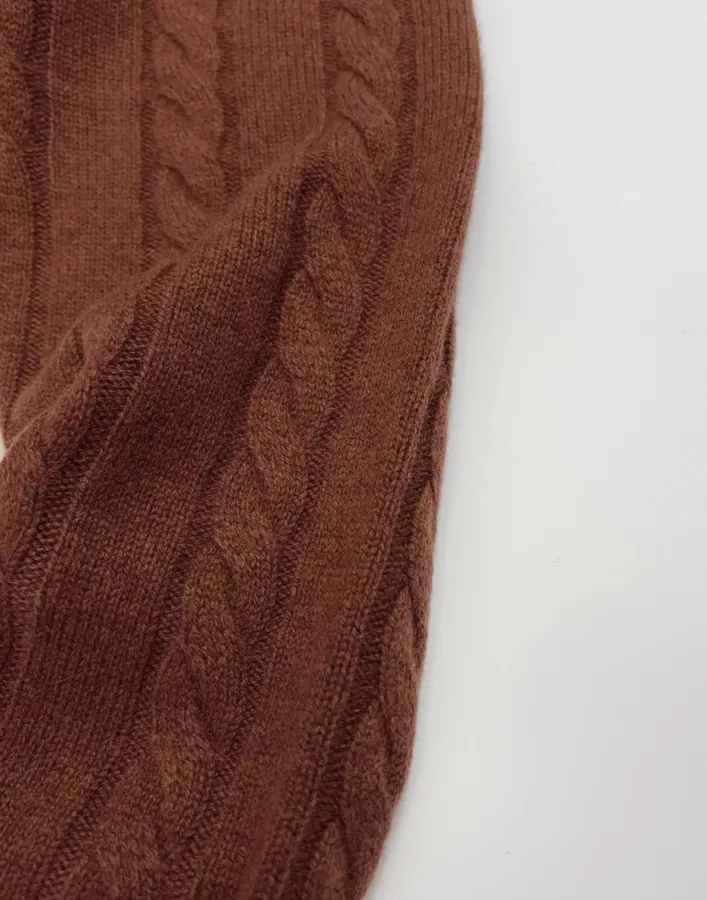 Loro Piana Retro Houndstooth Solid Cardigan, Relaxed Short Zip-Up Knit in As Shown, product view 05