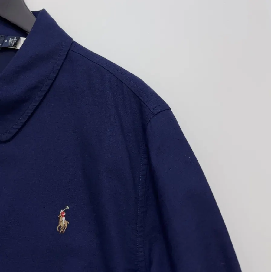 Polo Ralph Lauren Navy Collared Zip Harrington Jacket in Navy, product view 03