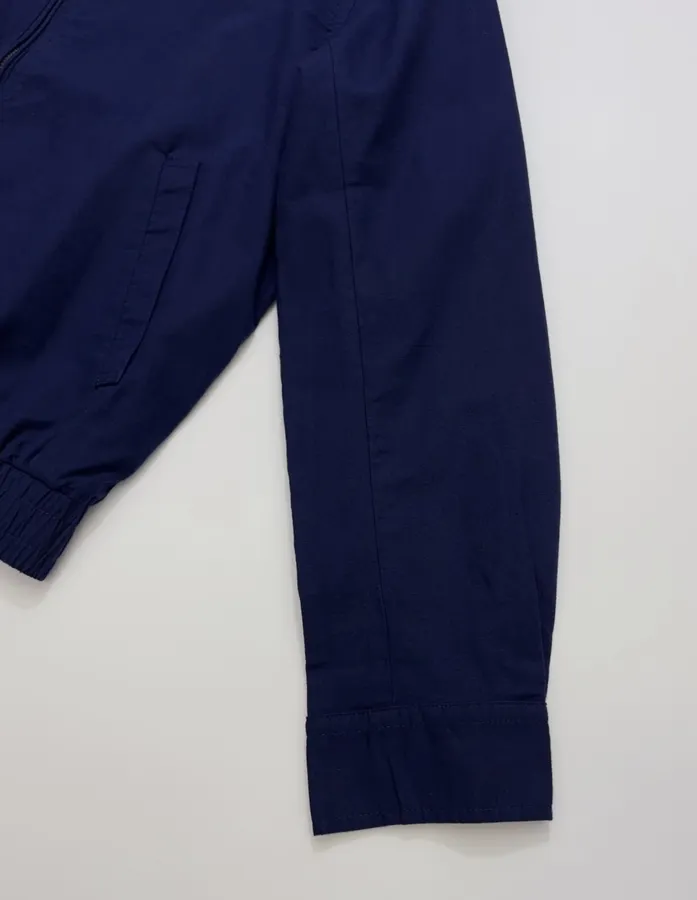 Polo Ralph Lauren Navy Collared Zip Harrington Jacket in Navy, product view 04