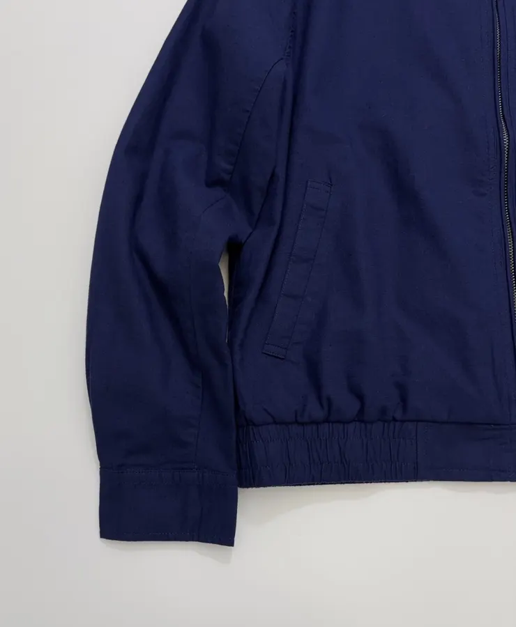 Polo Ralph Lauren Navy Collared Zip Harrington Jacket in Navy, product view 06
