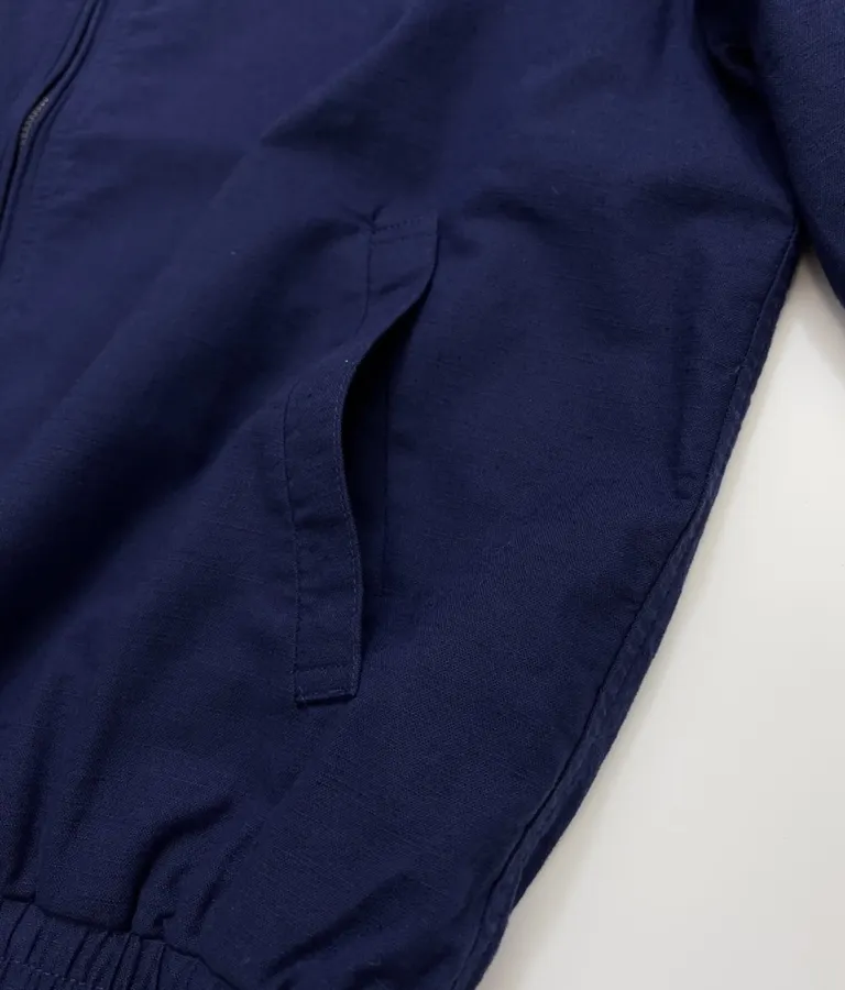 Polo Ralph Lauren Navy Collared Zip Harrington Jacket in Navy, product view 09