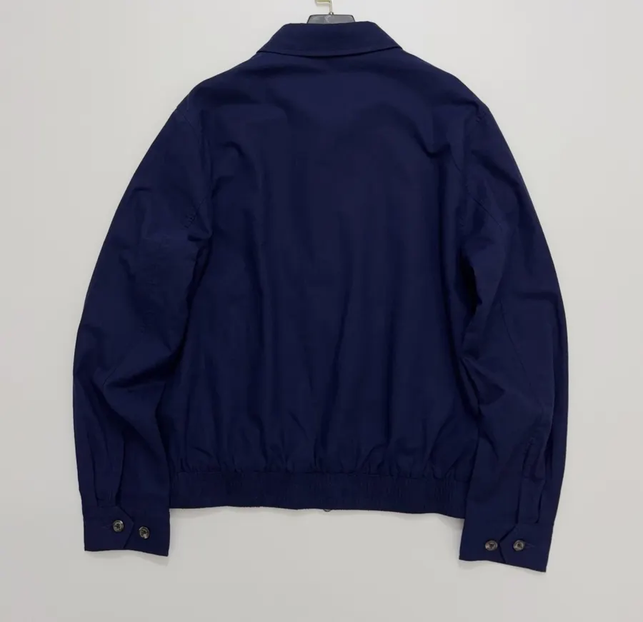 Polo Ralph Lauren Navy Collared Zip Harrington Jacket in Navy, product view 13